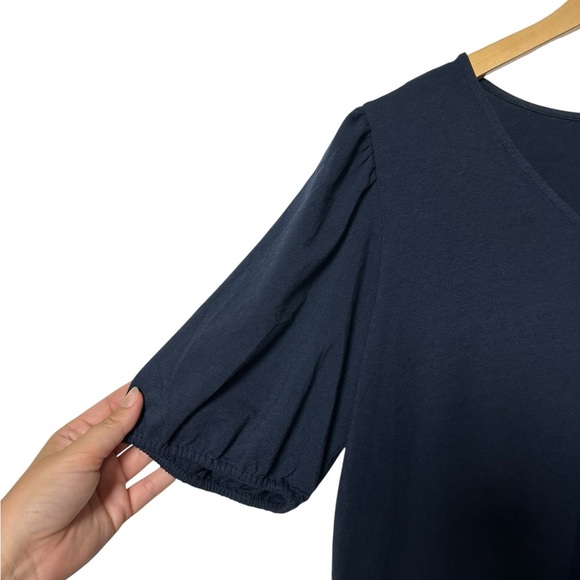 J. Jill | Knit Shift Dress | Black | Pockets Cotton Spandex | Womens Size Large - Picture 8 of 9